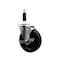 Service Caster 5'' Hard Rubber Swivel 7/8'' Expanding Stem Caster with Brake SCC-EX20S514-HRS-TLB-78 - alternate 1